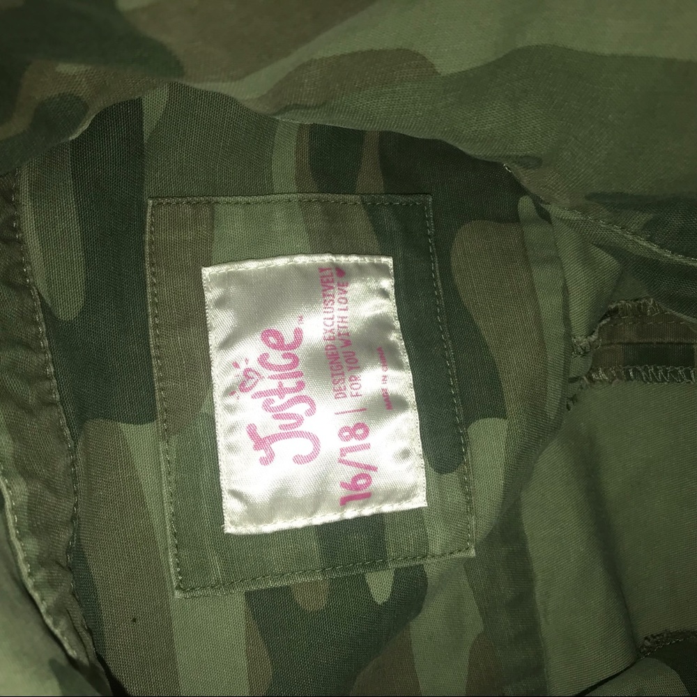 Justice Camouflage Jacket NWT - Picture 5 of 8